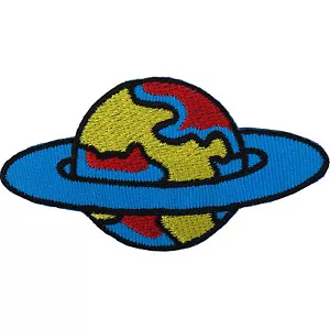 Parche Planeta Hierro/Coser Insignia Bordada Espacio NASA Estrella Bordado Aplique - Imagen 1 de 1