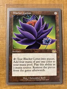 MTG✨BLACKER LOTUS✨ Unglued MINT RARE 1998 Christopher Rush Artwork UNPLAYED - Picture 1 of 2