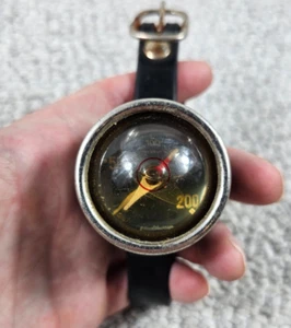 Vintage Healthways Depth Gauge & Compass for Scuba Divers with Rubber Strap - Picture 1 of 9