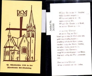 263388,Andachtsbild Heiligenbild Pfarrkirche Alt Ottakring Wien Osterbeichte 195 - Picture 1 of 1