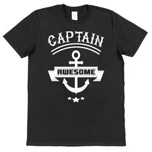 Kapitän tolles Baumwoll-T-Shirt lustig Papa Geschenk Matrose Prahlerei Yacht - Bild 1 von 5