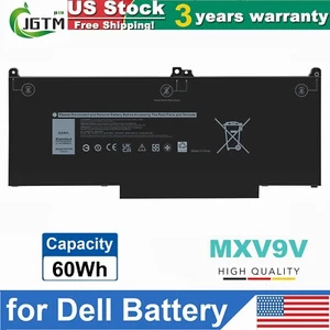 MXV9V Battery For Dell Latitude 5300 5310 7300 7400 5VC2M N2K62 Type 7.6V 60Wh - Picture 1 of 15