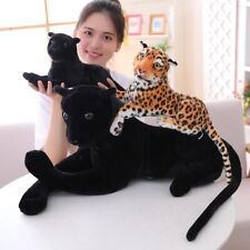 Tiger Leopard Plush Toys Stuffed Soft Wild Animals Jaguar Kids Birthday Gifts US