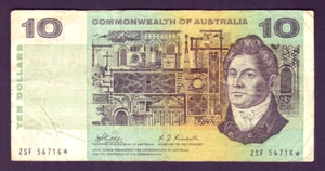 R-303 S F. (1968) 10 Dollar - Phillips/Randall STAR Note. 1st Prefix ZSF.. Fine - Imagen 1 de 2