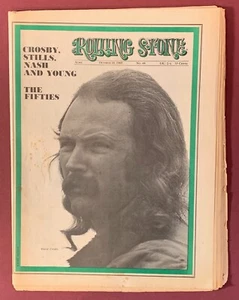 David Crosby Rolling Stone Magazine #44 1969 John Lennon, The Fifties - Picture 1 of 4