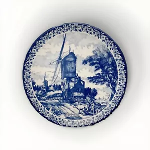 vintage delft blue plate Hanging Wall Blue & White - Picture 1 of 3