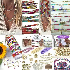 Kit de fabricación de joyas 1220 piezas DIY Hobby Craft Girls Adultos Conjunto de regalo - Imagen 1 de 4