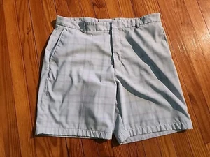 Walter Hagen Mens Golf Shorts Size 38 Gray Polyester Flat Front Casual Thin  - Picture 1 of 10
