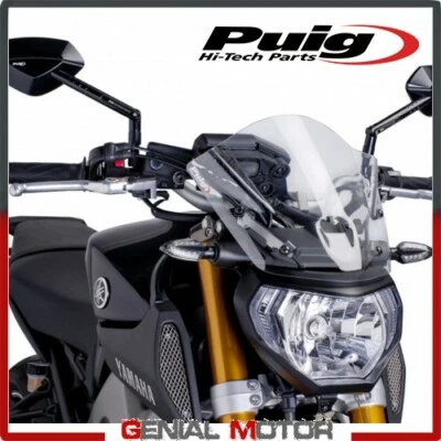 PARE-BRISE PUIG TRANSPARENT 6859W YAMAHA MT-09 850 2013 / 2016 - Photo 1/2