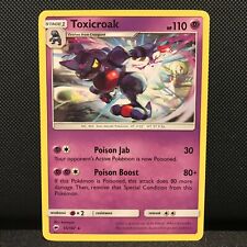 Toxicroak 55/147- Burning Shadows Pokemon Card - NM/Mint