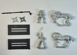 WARHAMMER ELFO CAVALIERI CAVALLERIA + SUPPORTI (x2) Metal Cittadel Miniature Alti Elfi - Foto 1 di 18