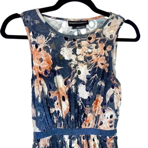 Anthropologie Size 0 Floral Dress Sleeveless Hemant Nandita Fit & Flare Summer - Picture 1 of 8