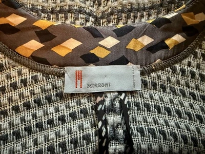 MISSONI Cocoon Chaqueta Poncho Lana Mezcla Mohair Tejido EE. UU. 6 Italia 42 - NTSF Foto 1 de 4
