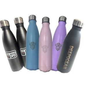 Gamola Golf Personalised Logo Double Wall Stainless Drinks Bottle - 550ml - Picture 1 of 6