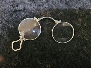 Lorgette folding glasses Silver very good condition original box - Bild 1 von 6
