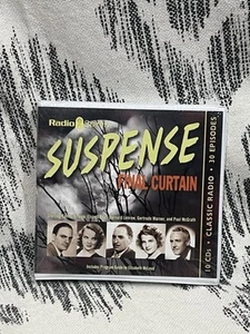 Classic Radio: Suspense Final Curtain 10 CD's 10 Hours 30 Episodes Sealed NEW! - Picture 1 of 7