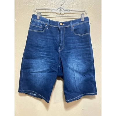 Pantalones cortos de mezclilla Nanette Lepore para mujer talla 14 tiro alto azul Jean Foto 1 de 4