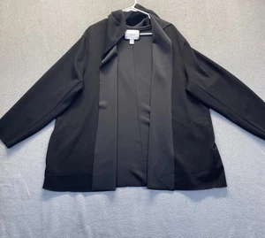 Giacca blazer subacqueo Carolina Belle Montreal nero con cappuccio taglia 2X, aperto davanti - Foto 1 di 9