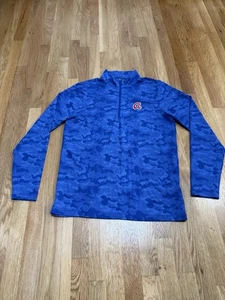 Atlanta Braves Antigua Camo Blue 1/4 Zip EUC 1974 Logo - Bild 1 von 6