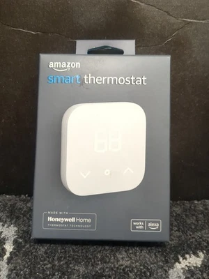 Amazon Smart Thermostat Programmable Alexa White New In Box. - Image 1 of 4