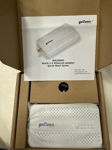 GOCOAX MOCA 2.5 ETHERNET ADAPTER MA2500D WHITE - Afbeelding 1 van 5