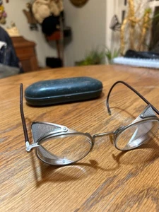 Vintage B-L Ful-Vue Steampunk Industrial Brille mit Etui - Bild 1 von 5