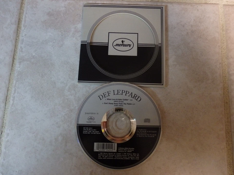 Def Leppard When Love and Hate Collide Carboard CD Single Foto 1 de 1