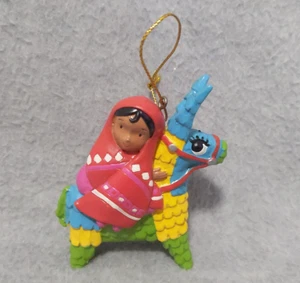 Feliz Navidad Weihnachtsschmuck Mexikanerin Maria Pinata Reiten Maria Weihnachtsdeko - Bild 1 von 8