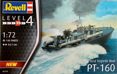 REVELL  KIT  1:72 NAVE PATROL TORPEDO BOAT PT-160 LUNGHEZZA 34,1 cm    ART 05175 - Immagine 1 di 2