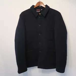 VETRA FRENCH GENTLEMAN BLU NAVY ABBIGLIAMENTO DA LAVORO MAGLIA LANA VERGINE GIACCA 5U/5 M CAPPOTTO - Foto 1 di 15