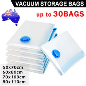 Vacuum Storage Bags Space Saver Seal Compressing Medium Large Jumbo Supersize AU - Picture 1 of 13