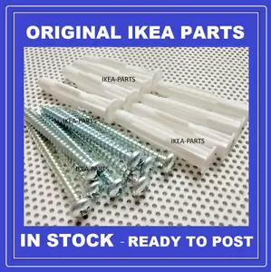 Ikea screws & wall plugs set new & ORIGINAL parts x16 (8 of each part) - Picture 1 of 3