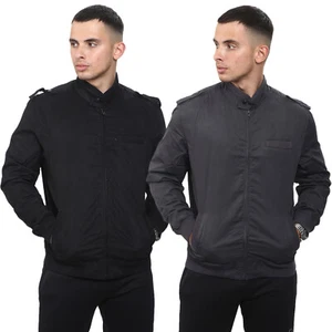 Chaqueta ligera para hombre cremallera completa informal varios bolsillos abrigo de algodón talla S a 2XL - Imagen 1 de 23