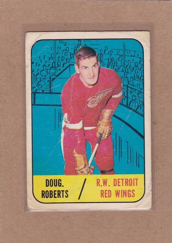1967-68 TOPPS HOCKEY DOUG ROBERTS #50 RED WINGS POOR/GOOD *A27576 - Image 1 of 1