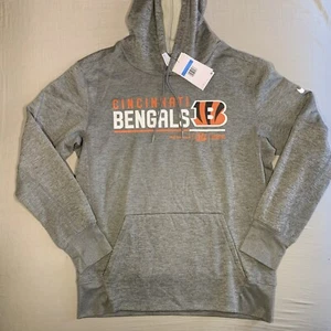 Nike Cincinnati Bengals Hoodie Sweatshirt Pullover NFL Men’s Medium Gray NEW - Picture 1 of 5