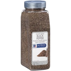 McCormick Culinary Shaker Grind Black Pepper,Black Pepper for Hot,Piney Flavors - Picture 1 of 6