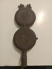 Rare Cast Iron Erie PA Griswold Spiderweb French Waffle Mold Maker!