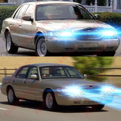 For Mercury Grand Marquis 1998-2002 - 2X 8000K LED Headlight Bulbs High Low Beam - Image 1 of 4