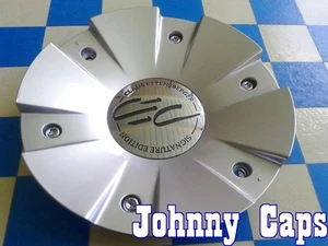 CEC Wheels SILVER Center Caps # C-858-CAP Custom Wheel Center Cap (1) - Picture 1 of 9