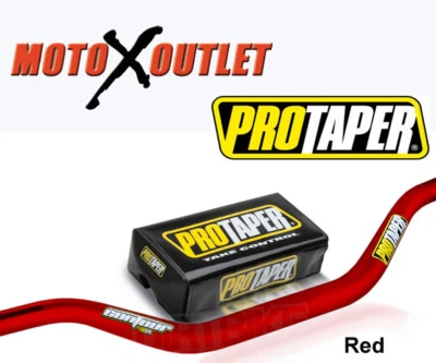 PRO TAPER MX CONTOUR HANDLEBARS 1 1/8 Inch ATV PROTAPER HANDLE BARS CR KX YZ RM - Image 1 of 3