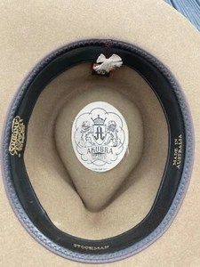 Australian Akubra Pure Fur Felt Size 58 "Stockman" Hat - Picture 1 of 10