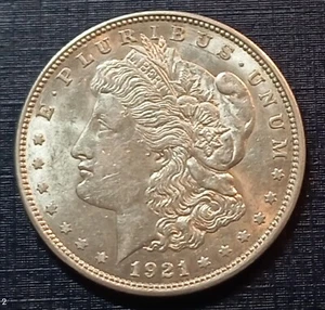 USA ONE DOLLAR 1921 D Denver MORGAN - SILBER - Bild 1 von 2