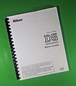 Manual del propietario para cámara Nikon D5 ¡153 páginas con cubiertas transparentes! - Imagen 1 de 1