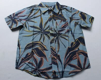 Рубашка с коротким рукавом на пуговицах Billabong для мальчиков воскресенья LB3 стирка синяя размер 5 - Изображение 1 из 4
