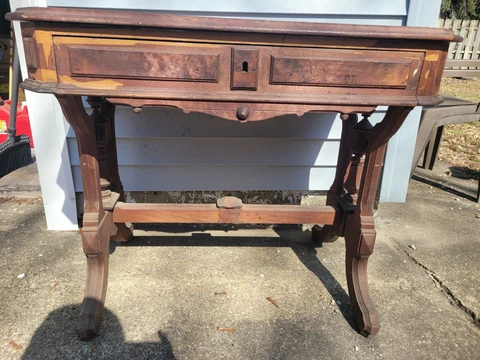 Vintage Antique H. Closterman victorian architect's drafting table / desk Cover