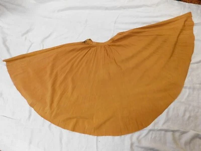 Falda circular redonda completa amarilla mostaza dorada vintage 22" cintura Rockabilly) Foto 1 de 4