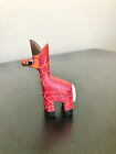 GIRAFFE MINI ALEBRIJE, PAINTED AND WOOD CARVED BY ARTISANS IN MEXICO CITY