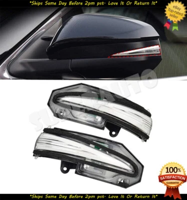 Se adapta a RAV4 2013-2018 Ámbar LED Espejo Señal Transparente Juego de Luces Marcadoras Laterales 4Runner Foto 1 de 4