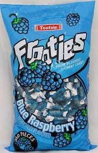 Frooties Blue Raspberry Candy 360 Count Bag Tootsie Bulk Candies Fruity 2.42 LBS - Picture 1 of 8