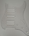 For Deluxe 11 Screw Standard Strat HSH Pickguard with 1 Ply Transparent Acrylic